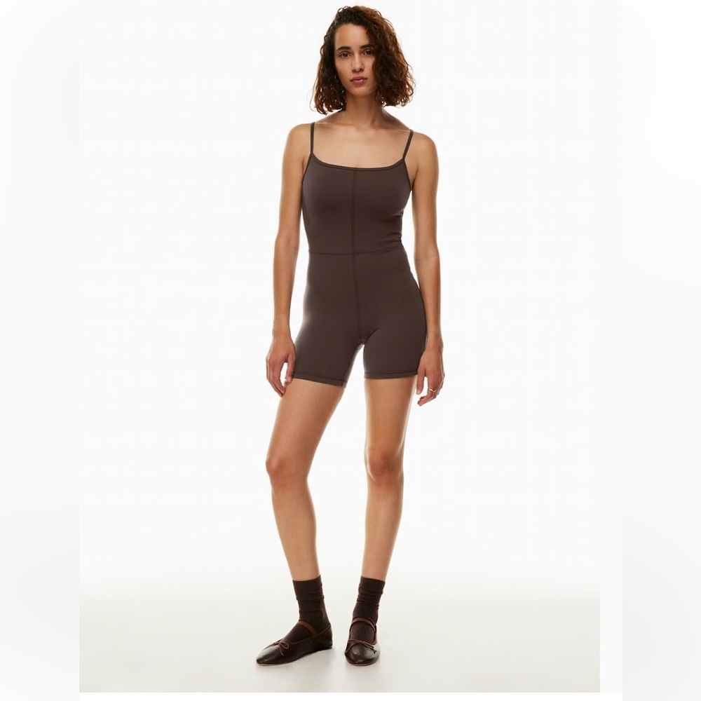 Brown Athletic Bodysuit Romper Wilfred Free XS Freestyle 5" Romper